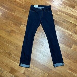 Imogene + Willie Sz 26 Imogene Slim Mid Rise Jean Dark  Wash